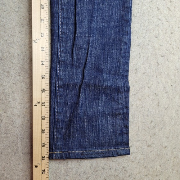 Banana Republic Classic Skinny Jeans Womens O Blue Dark Wash Low Rise 28x31 - Picture 9 of 11